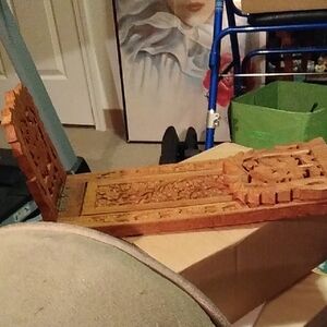 Expandable Carved Wooden Book Stand